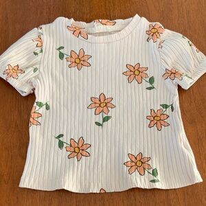 🍊5/$25 Jessica Simpson Floral Kids Tee size 18m